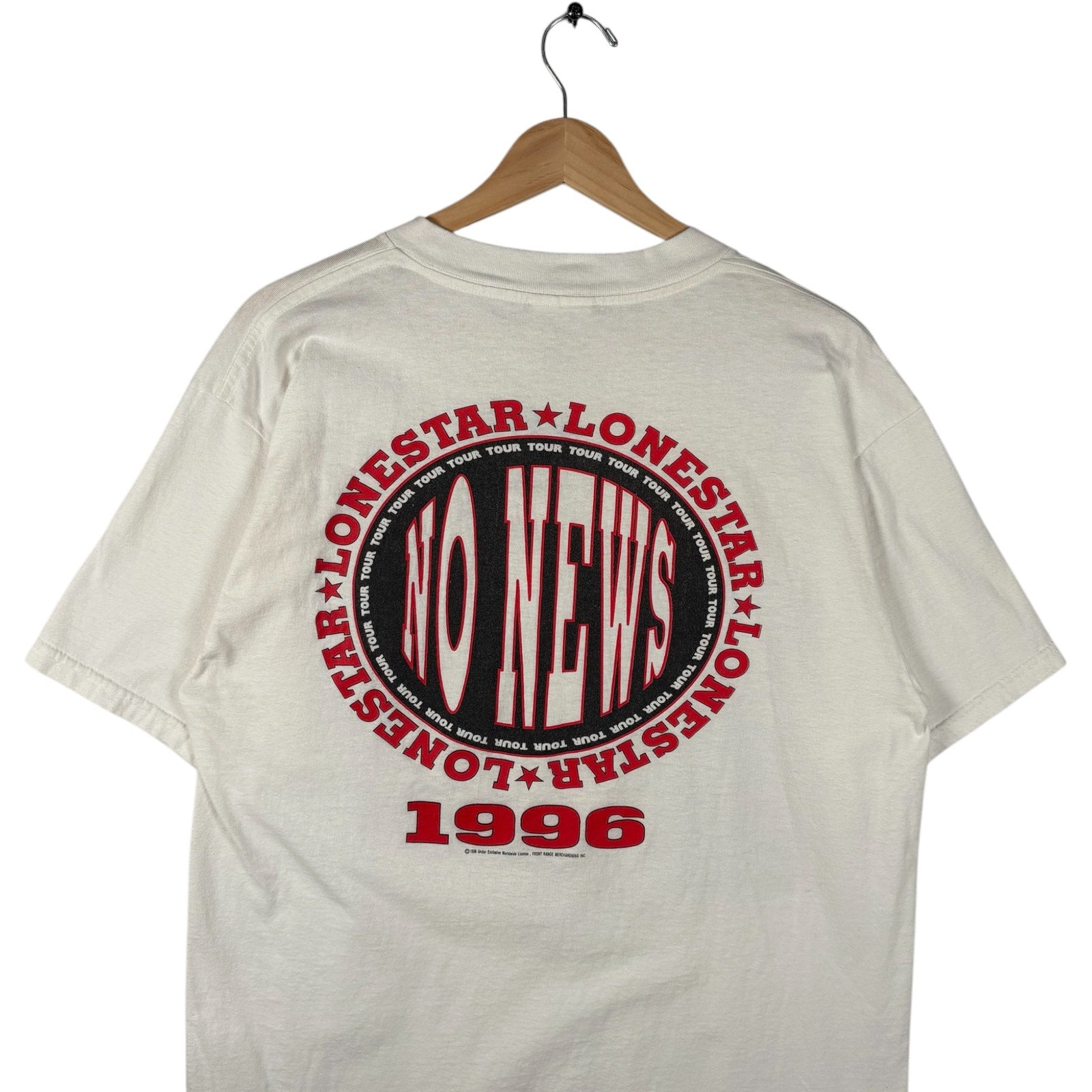 Vintage Lone Star No News Concert Tee 1996