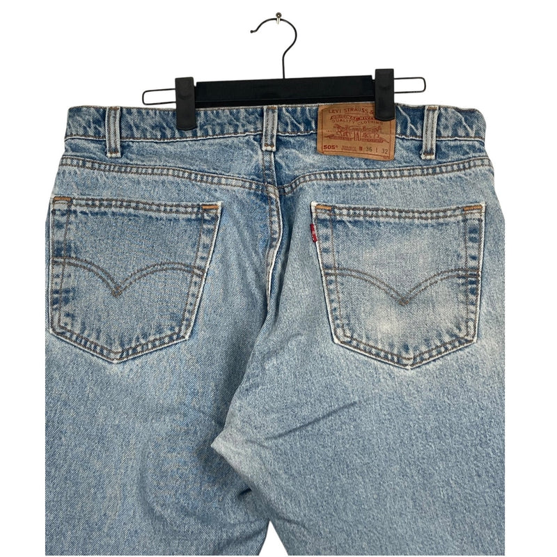 Vintage Levis 505 Denim Cut Off Shorts 36