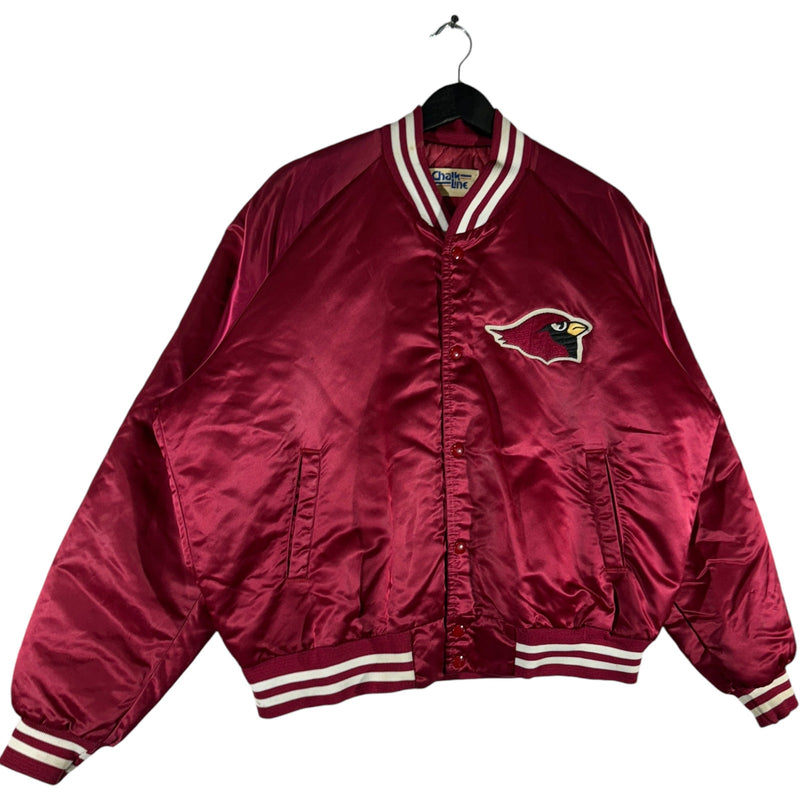 Vintage Chalk Line Arizona Cardinals Satin Bomber Jacket