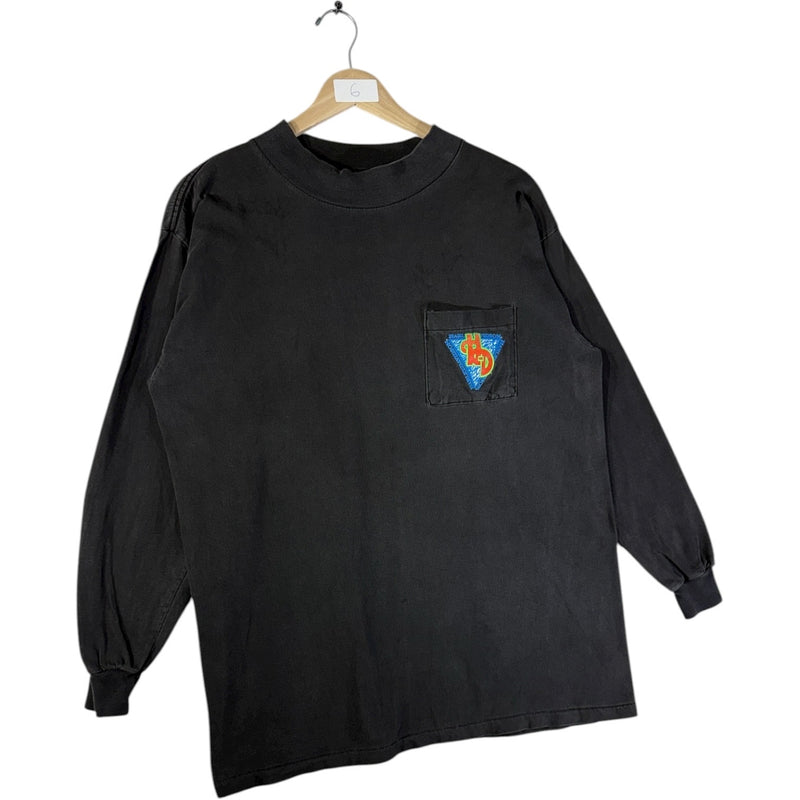Vintage Harley Davidson Graphic Pocket Long Sleeve T-Shirt