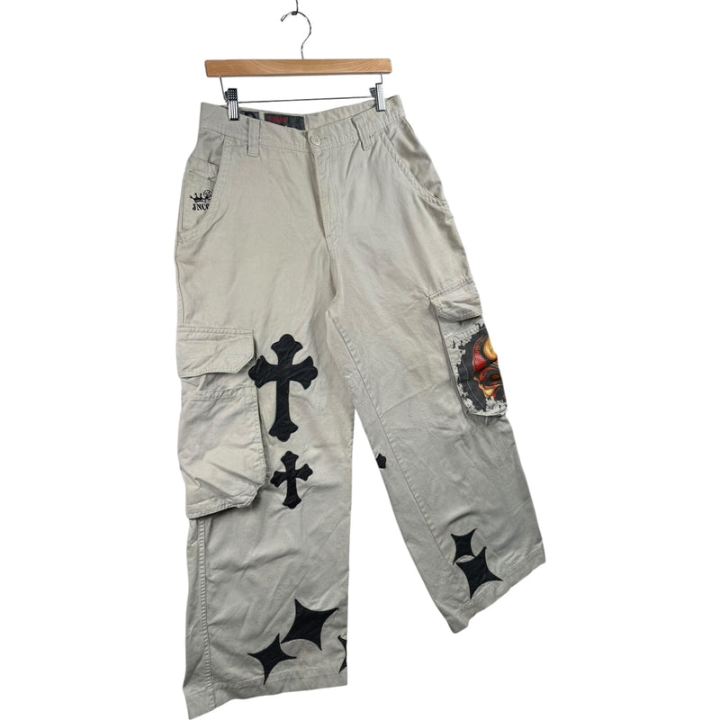 Vintage JNCO Force Baggy Graphic Cargo Pants 32