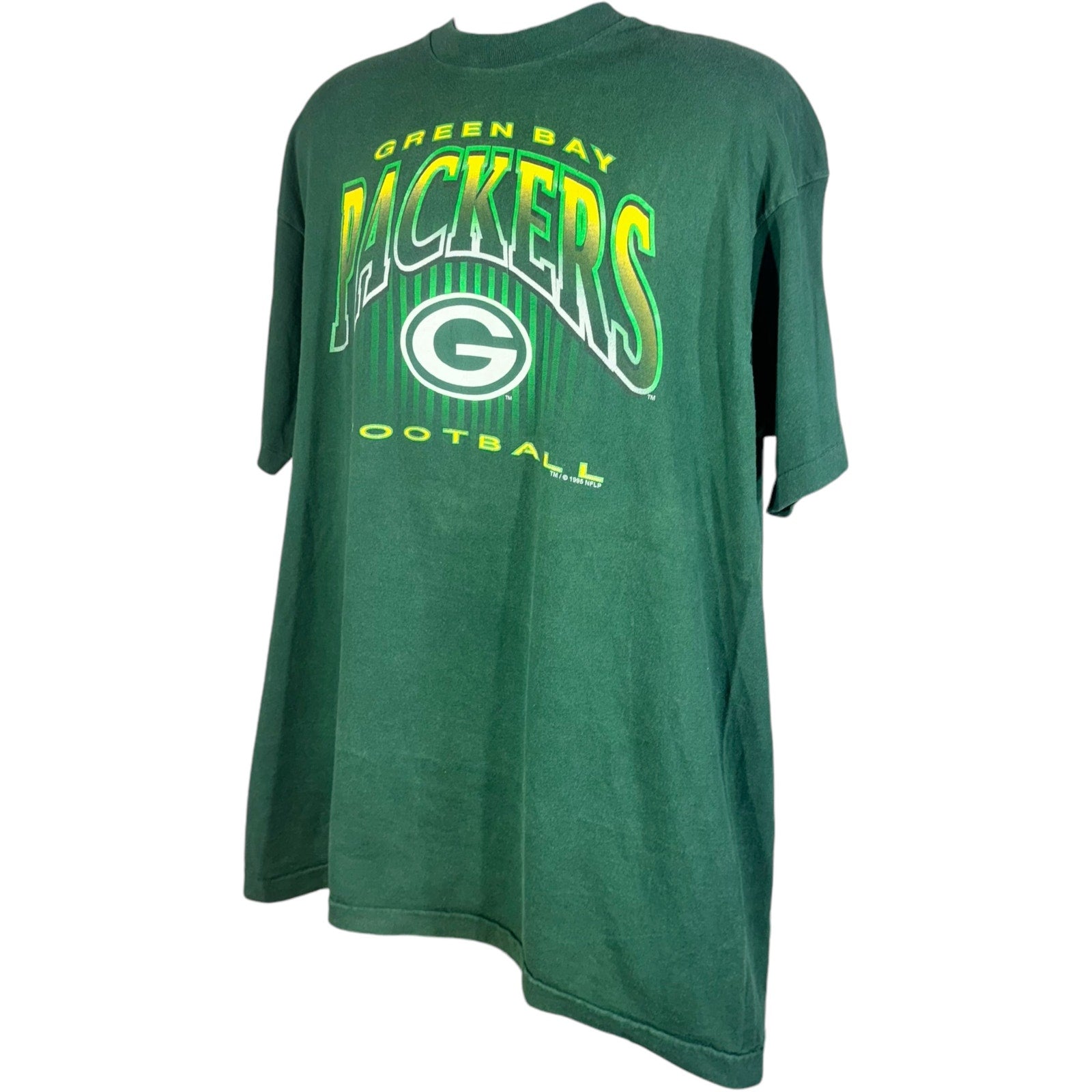 Vintage Salem Sportswear Green Bay Packers Spellout NFL Tee