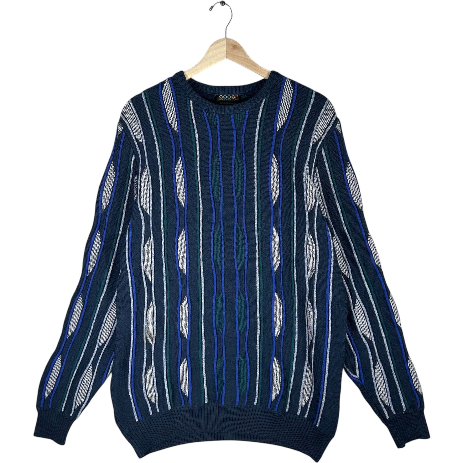 Vintage Coogi Wool 3D Knit Sweater