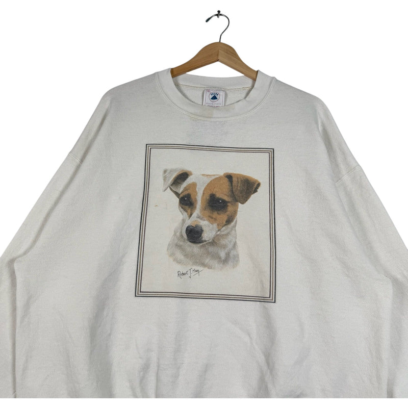 Vintage Jack Russell Terrier Picture Pullover Crewneck