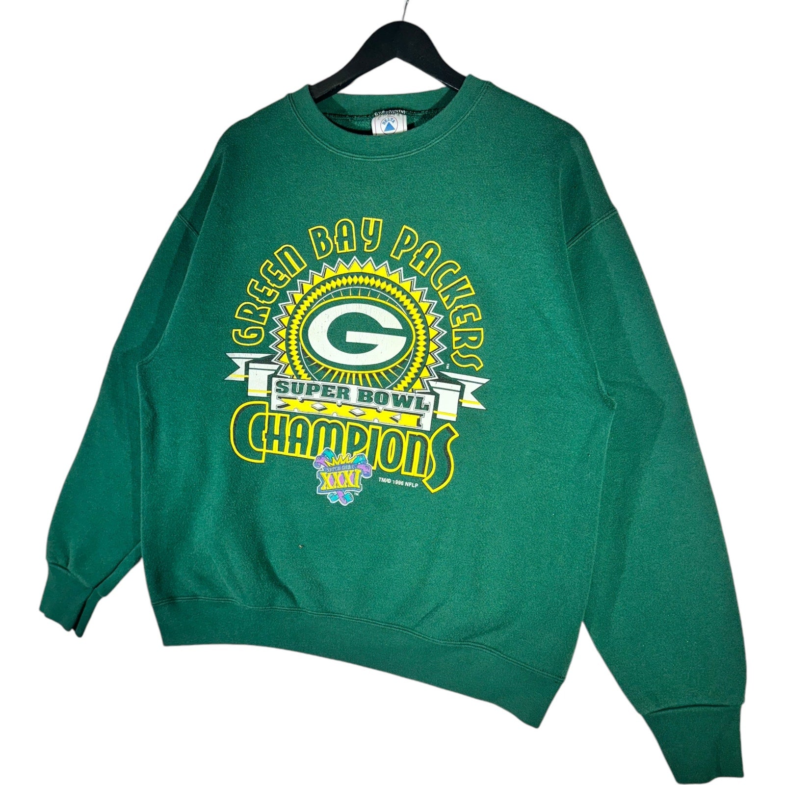 Vintage Green Bay Packers Super Bowl Champs NFL Crewneck 90s