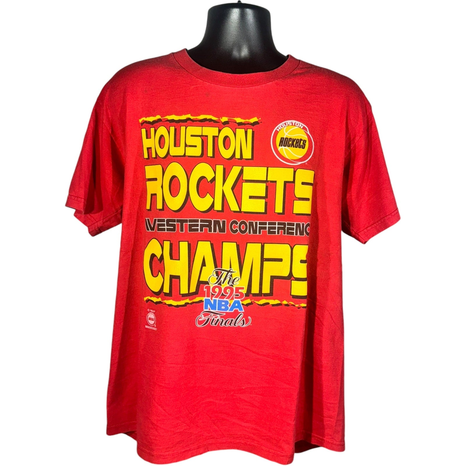 Vintage Houston Rockets Western Conference Champs Tee 1995