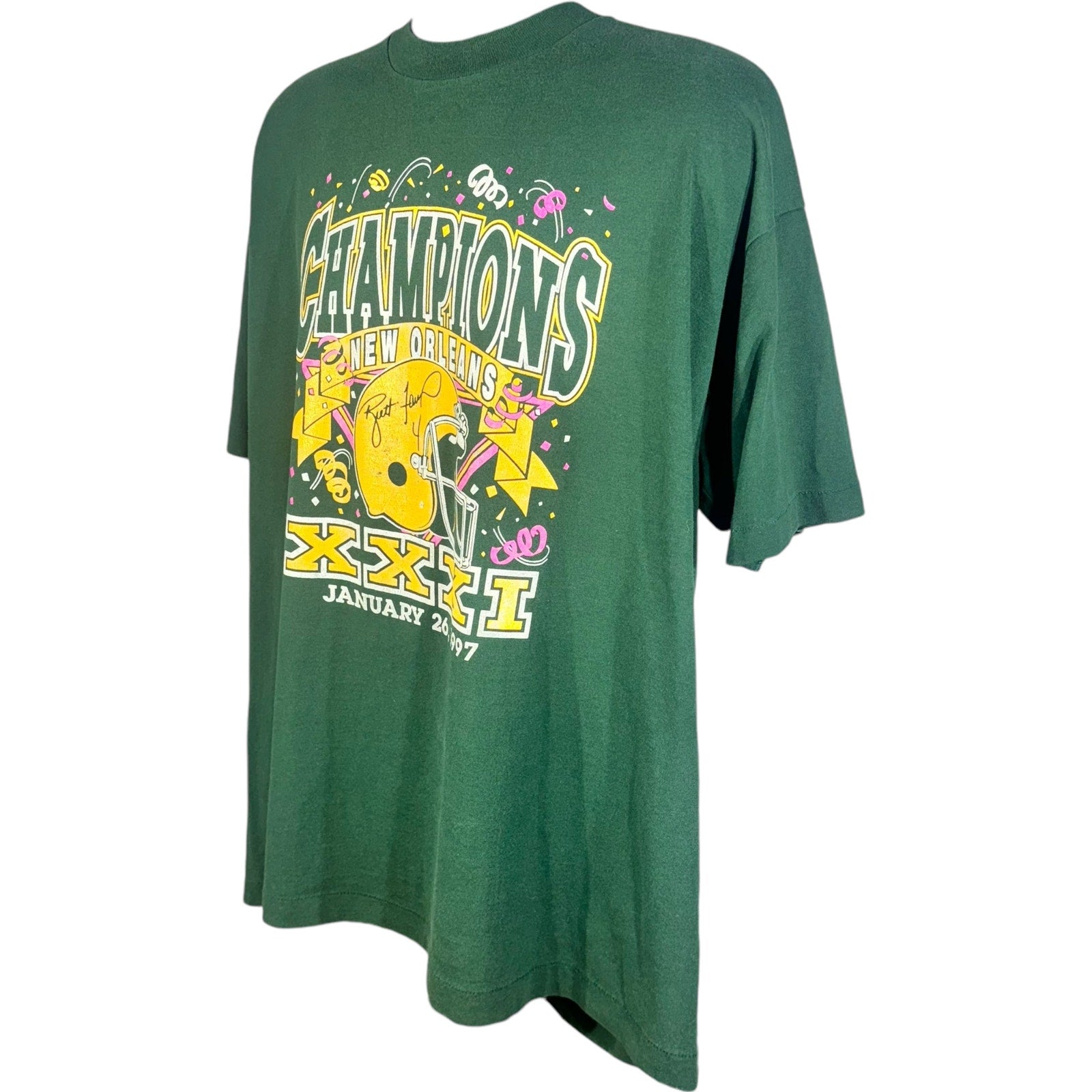 Vintage Green Bay Packers Super Bowl XXXI Champions Tee 1997