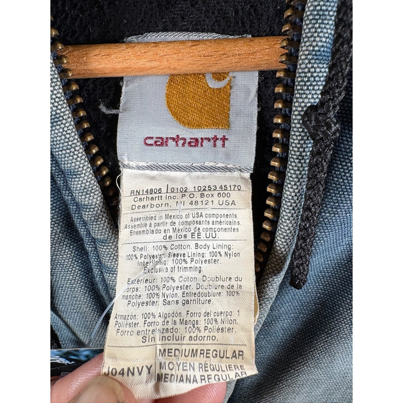 Vintage Carhartt Distressed Full Zip Hooded Workwear Jacket