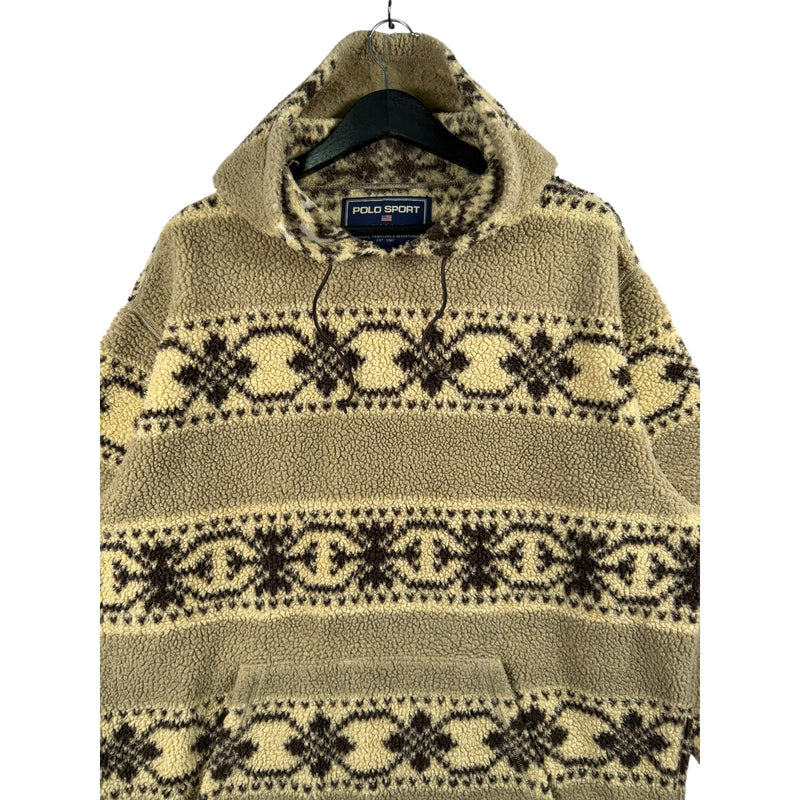 Vintage Polo Sport Ralph Lauren Sherpa Aztec Hoodie