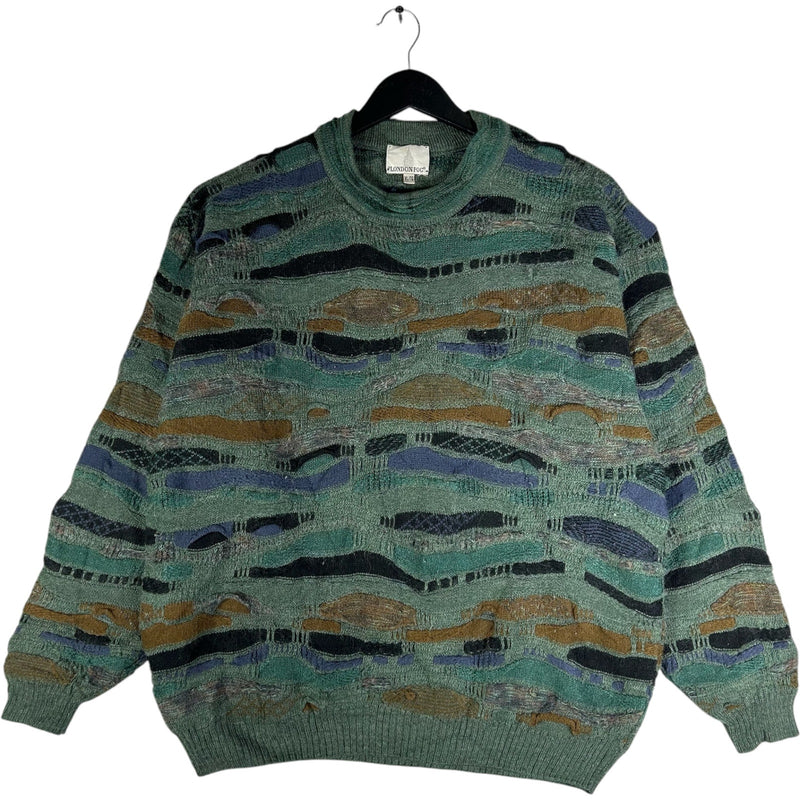 Vintage London Fog 3D Knit Sweater