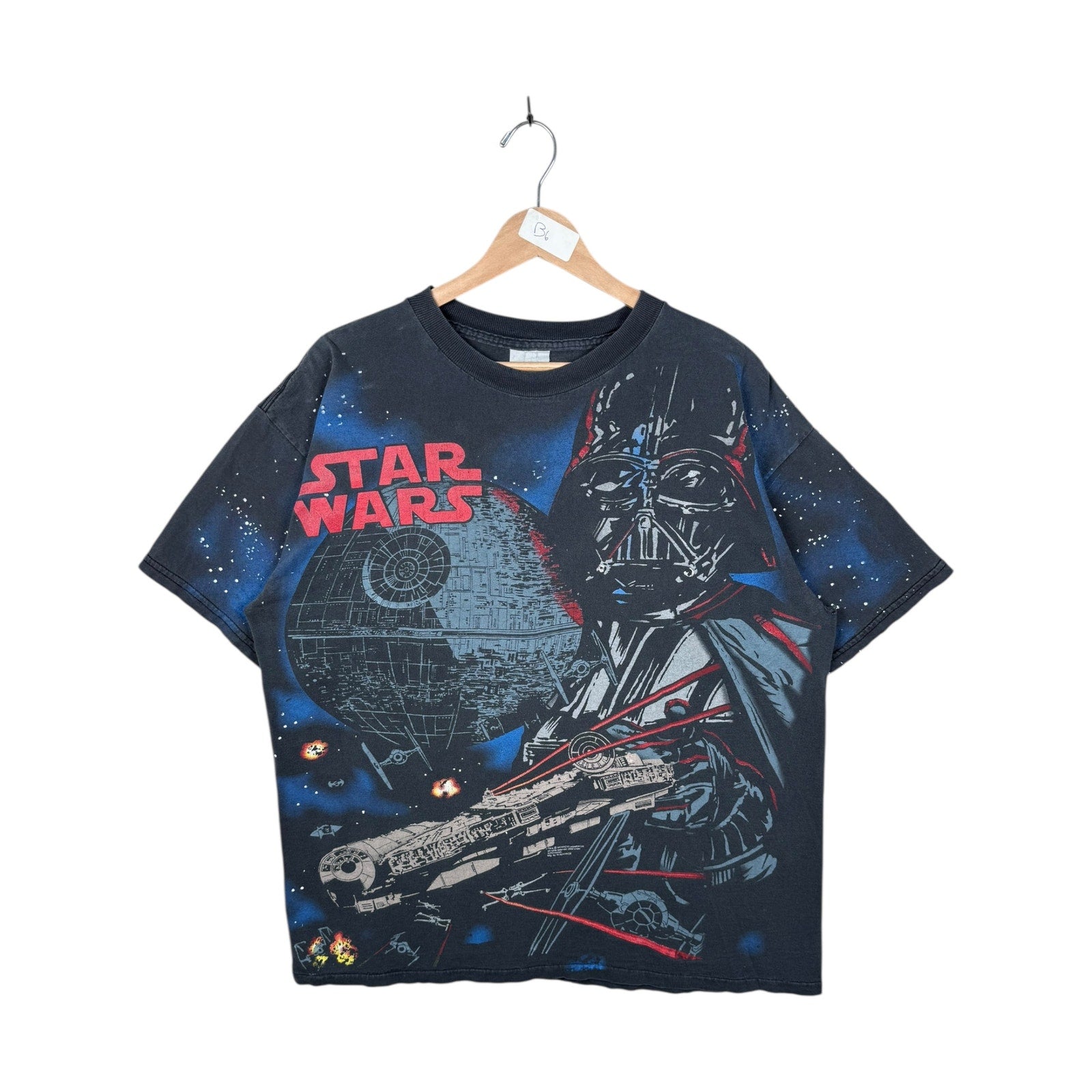 Vintage Star Wars Darth Vader Death Star T-Shirt