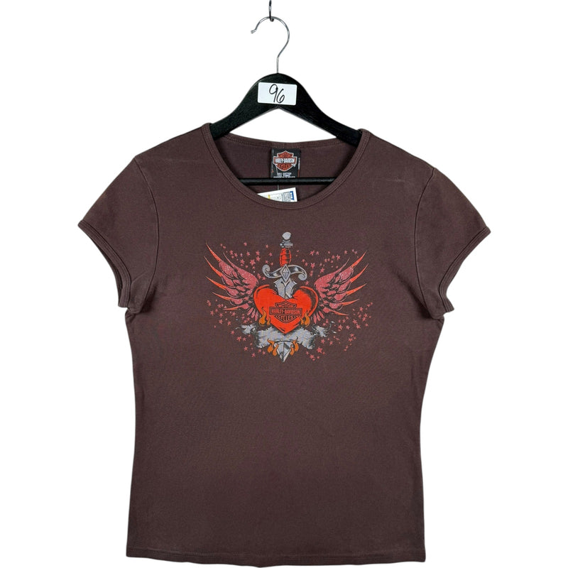 Vintage Harley Davidson Heart Dagger T-Shirt