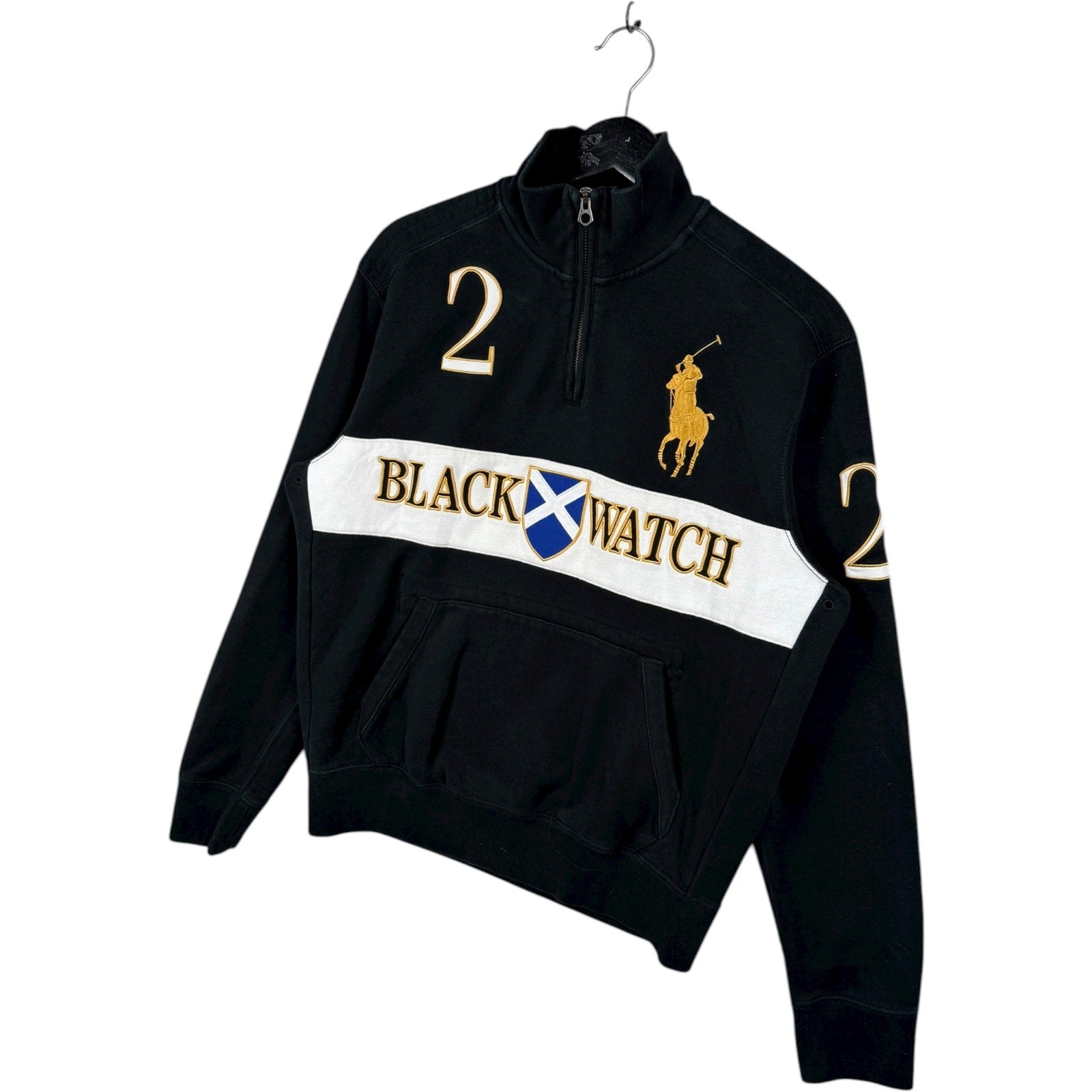 Vintage Polo Ralph Lauren Black Watch 1/4 Zip Sweatshirt