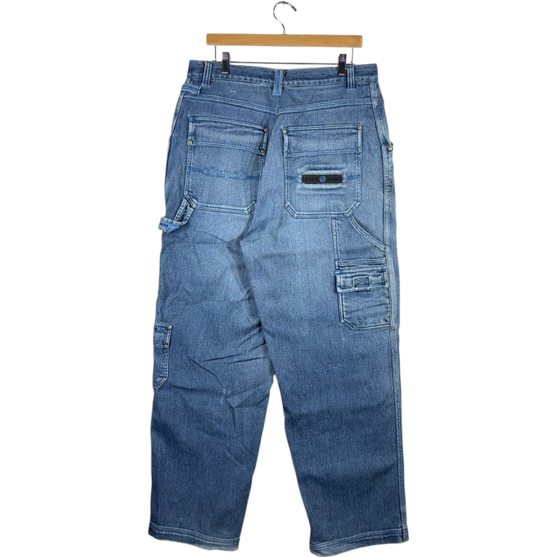 Vintage Clench Jeans Baggy Cargo Carpenter Pants 34x31