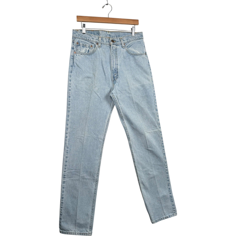 Vintage Levi's 505 Light Wash Straight Leg Jeans 34x34
