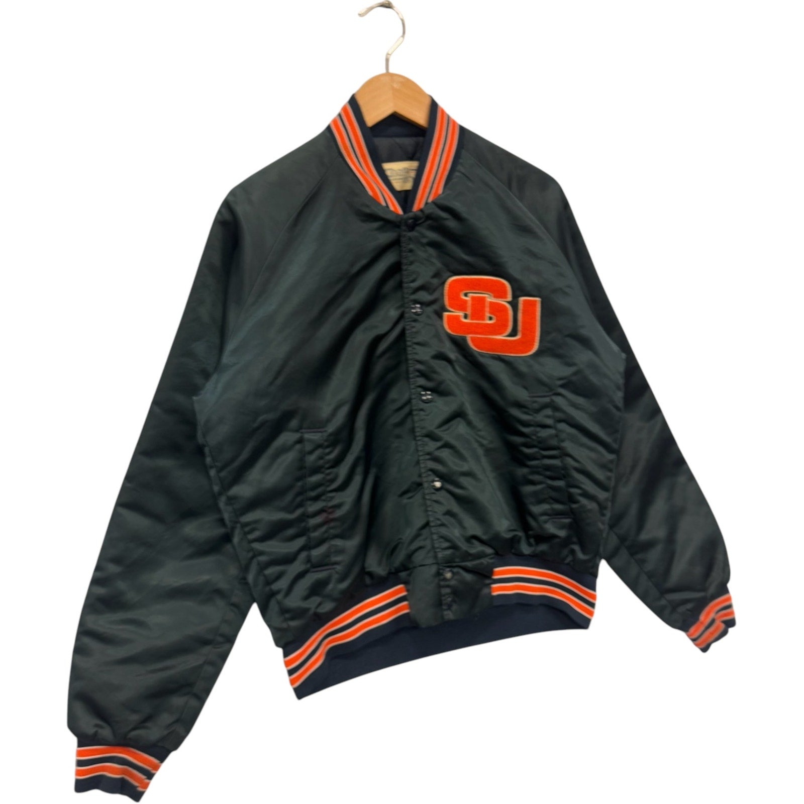 Vintage Chalkline Syracuse University Satin Bomber Jacket 90s