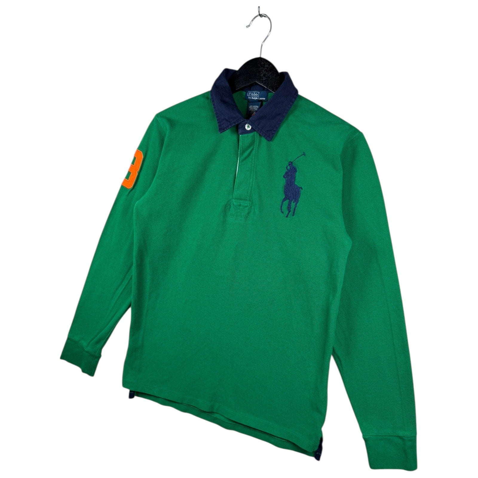 Vintage Youth Polo Ralph Lauren Embroidered Long Sleeve Polo Rugby