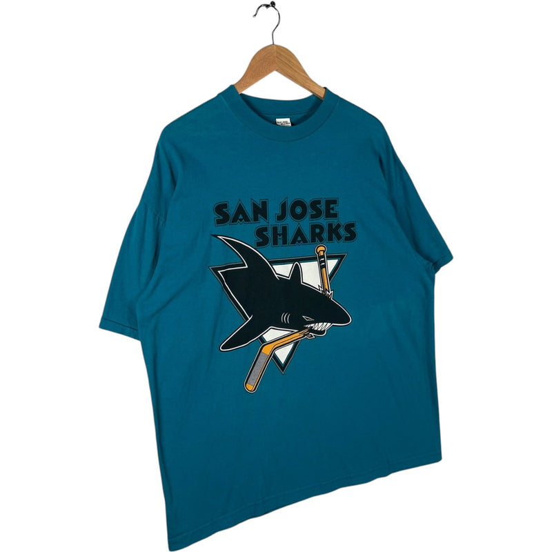 Vintage San Jose Sharks Logo NHL Tee 90s