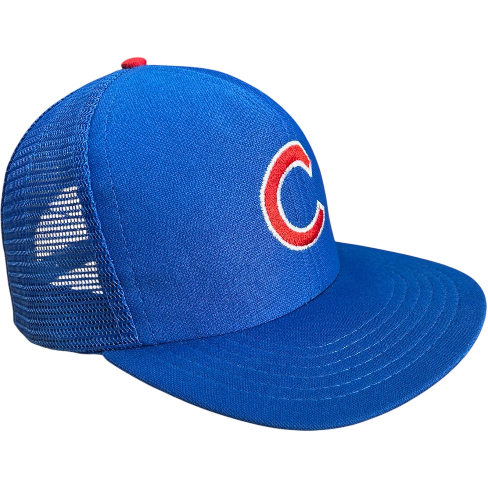 Vintage Chicago Cubs Logo Trucker MLB Snapback Hat