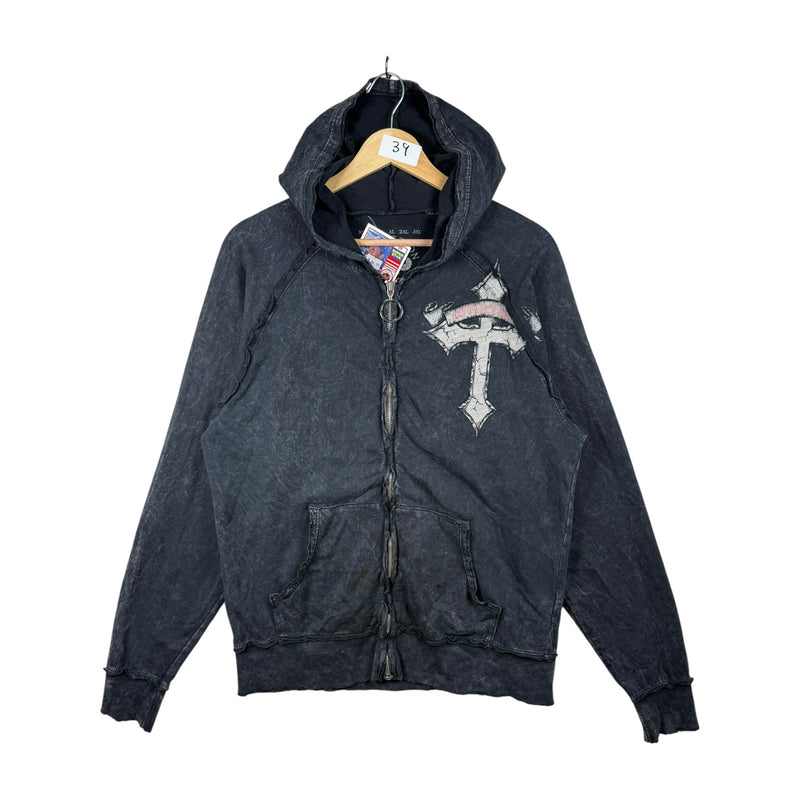 Vintage Affliction Live Fast Full Zip Hoodie
