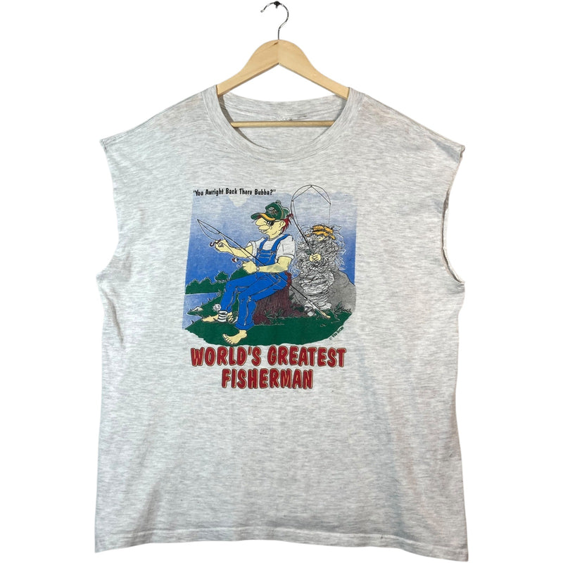 Vintage World's Greatest Fisherman Tank Top