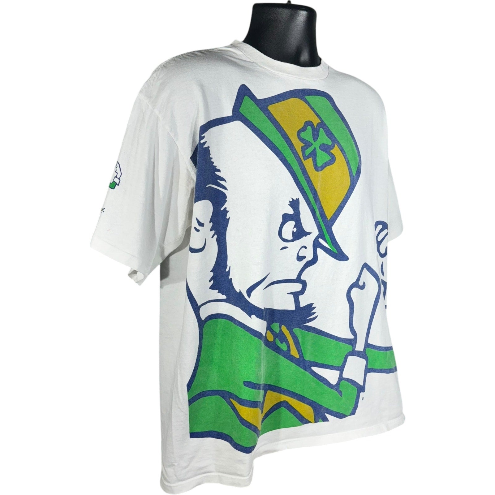 Vintage Starter University Of Notre Dame Fighting Irish Mascott Tee 90s