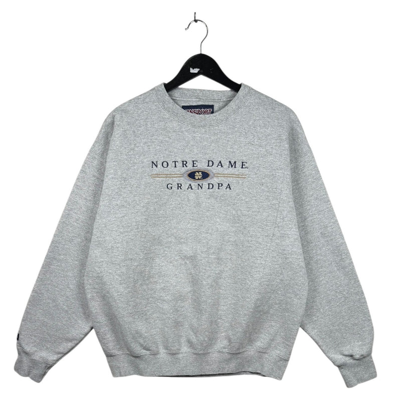 Vintage Jansport University Of Notre Dame Grandpa Crewneck