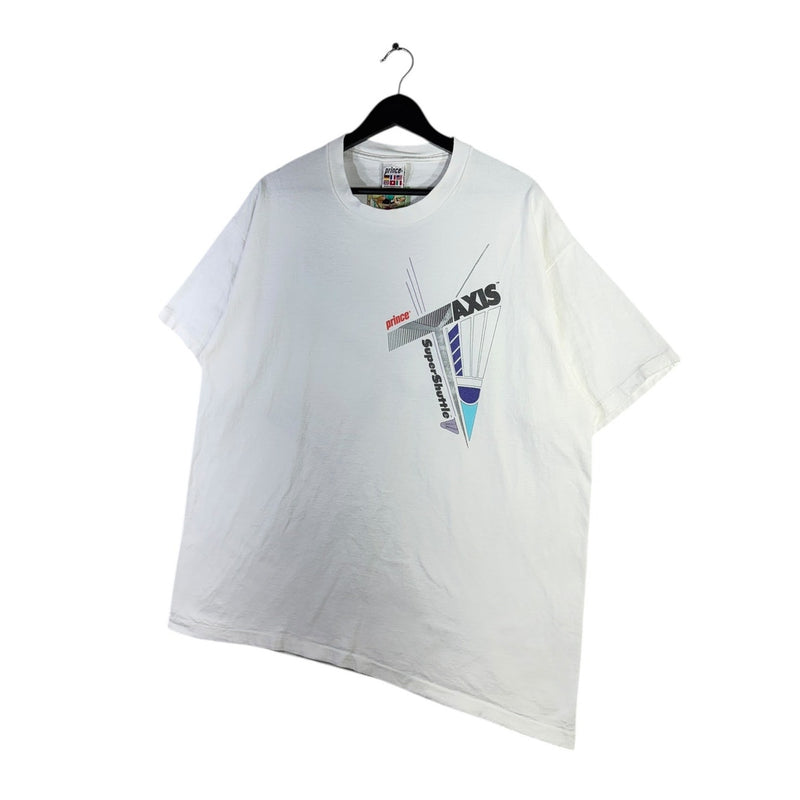 Vintage Prince Axis Racquets & Super Shuttle Tennis T-Shirt