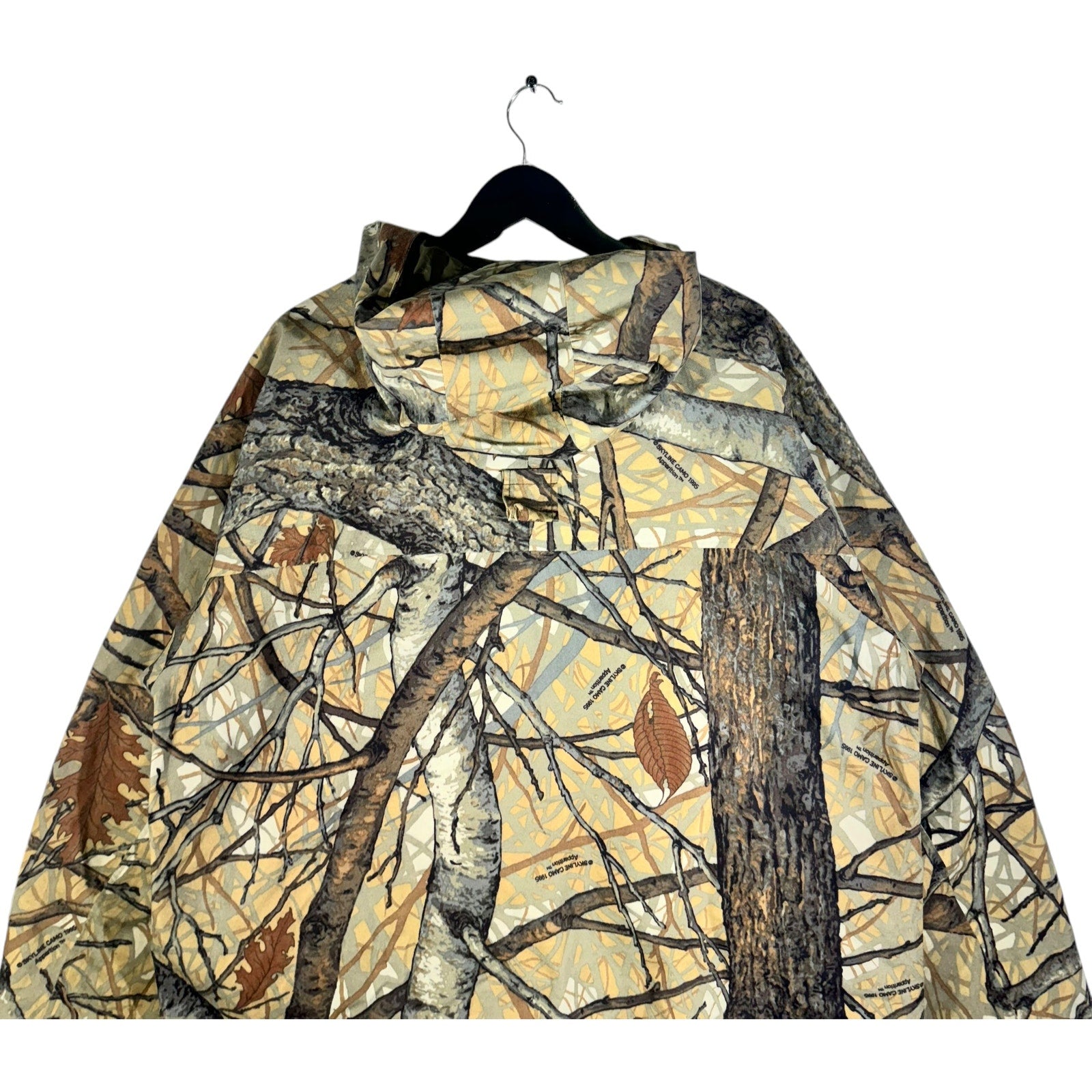 Vintage Cabelas Tree Camo Hooded Light Jacket