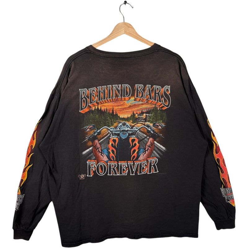 Vintage "Behind Bars Forever" Motorcycle Long Sleeve