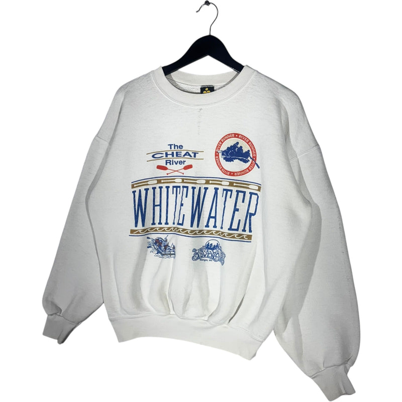 Vintage Whitewater Adventures "The Cheat River" Crewneck 90s