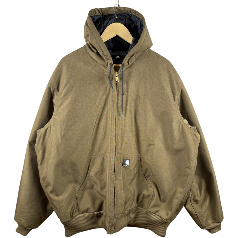 Vintage Carhartt Quilted Hooded Full Zip Workwear Jacket