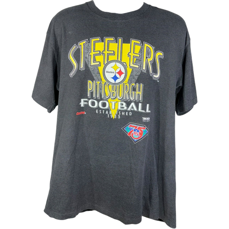 Vintage Pittsburg Steelers NFL Spellout Tee 90s