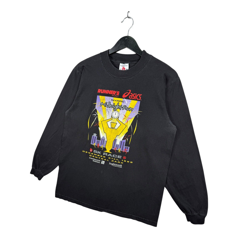 Vintage Asics NYRR Midnight Run 5K 90s Long Sleeve