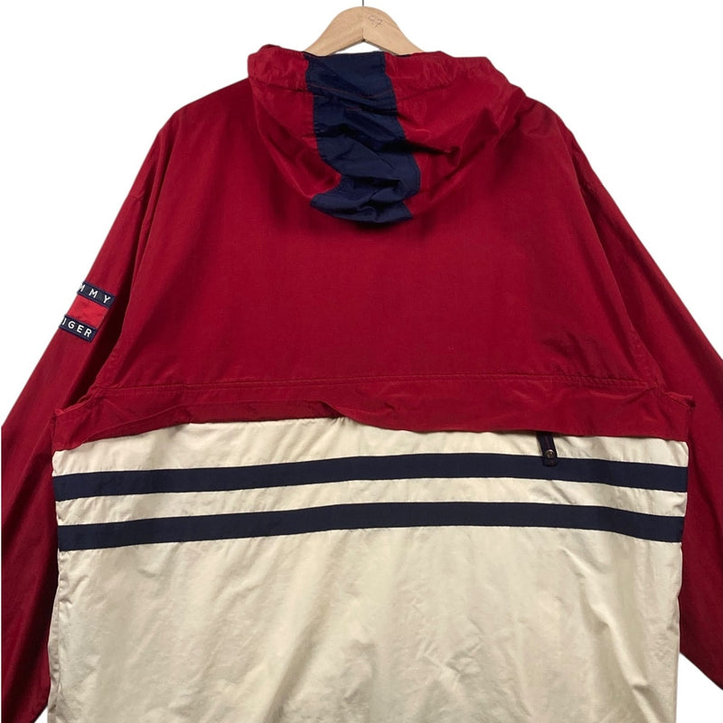 Vintage Tommy Hilfiger Hooded Colorblock Anorak Jacket