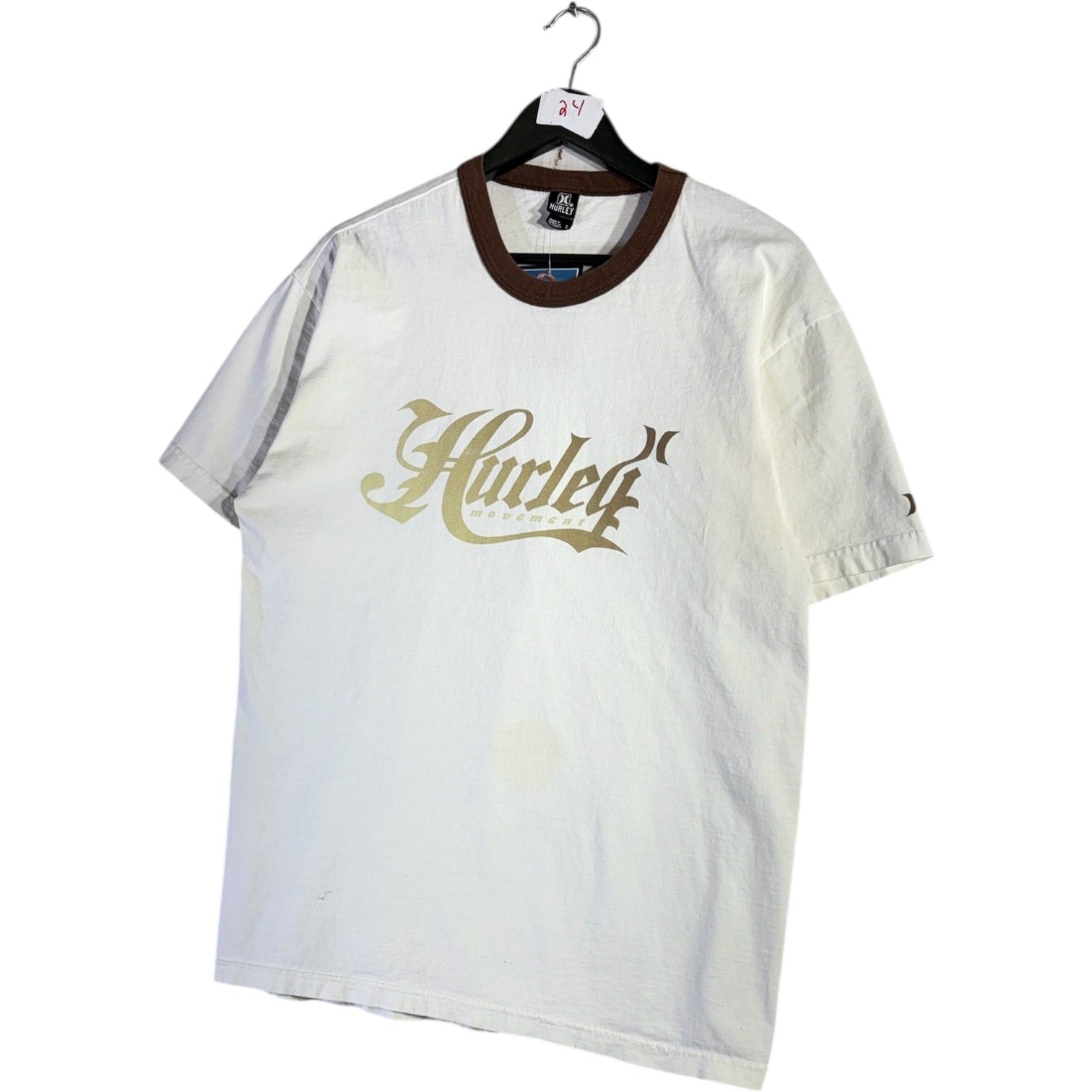 Vintage Hurley Spell Out Print T-Shirt