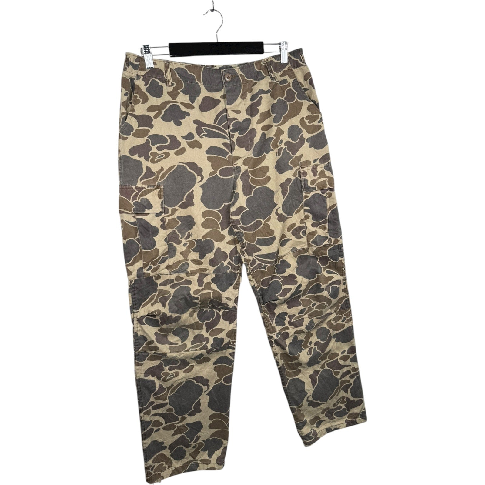 Vintage Duck Bay Camo Military Woodland Cargo Pants 36