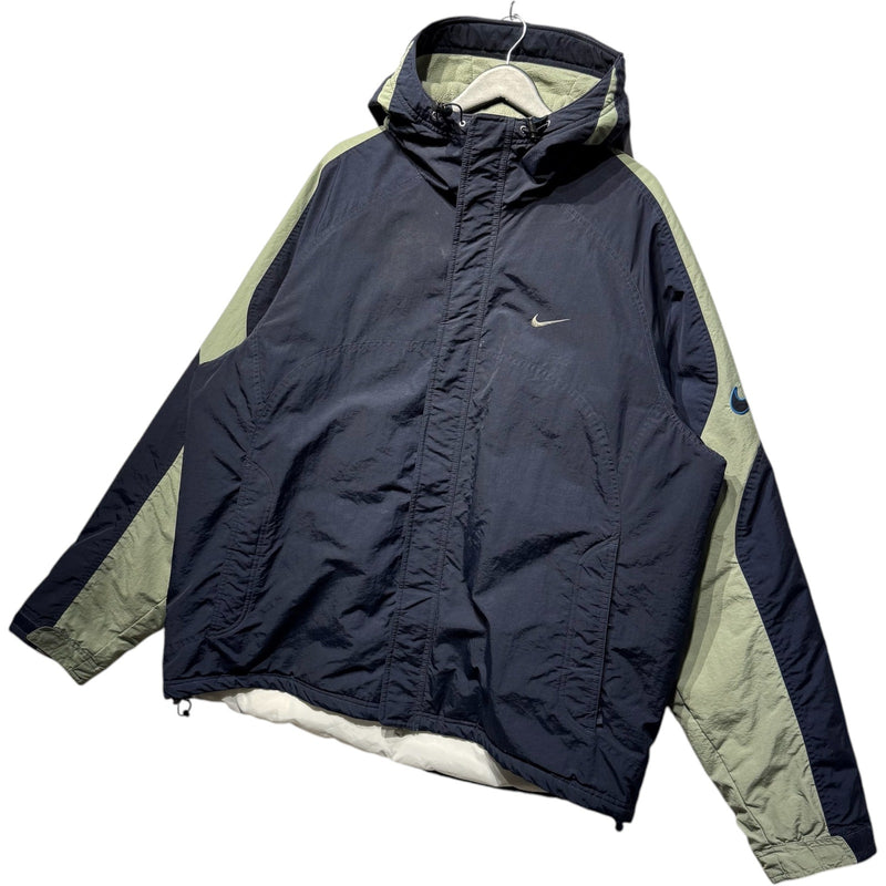 Vintage Nike Mini Swoosh Logo Hooded Windbreaker