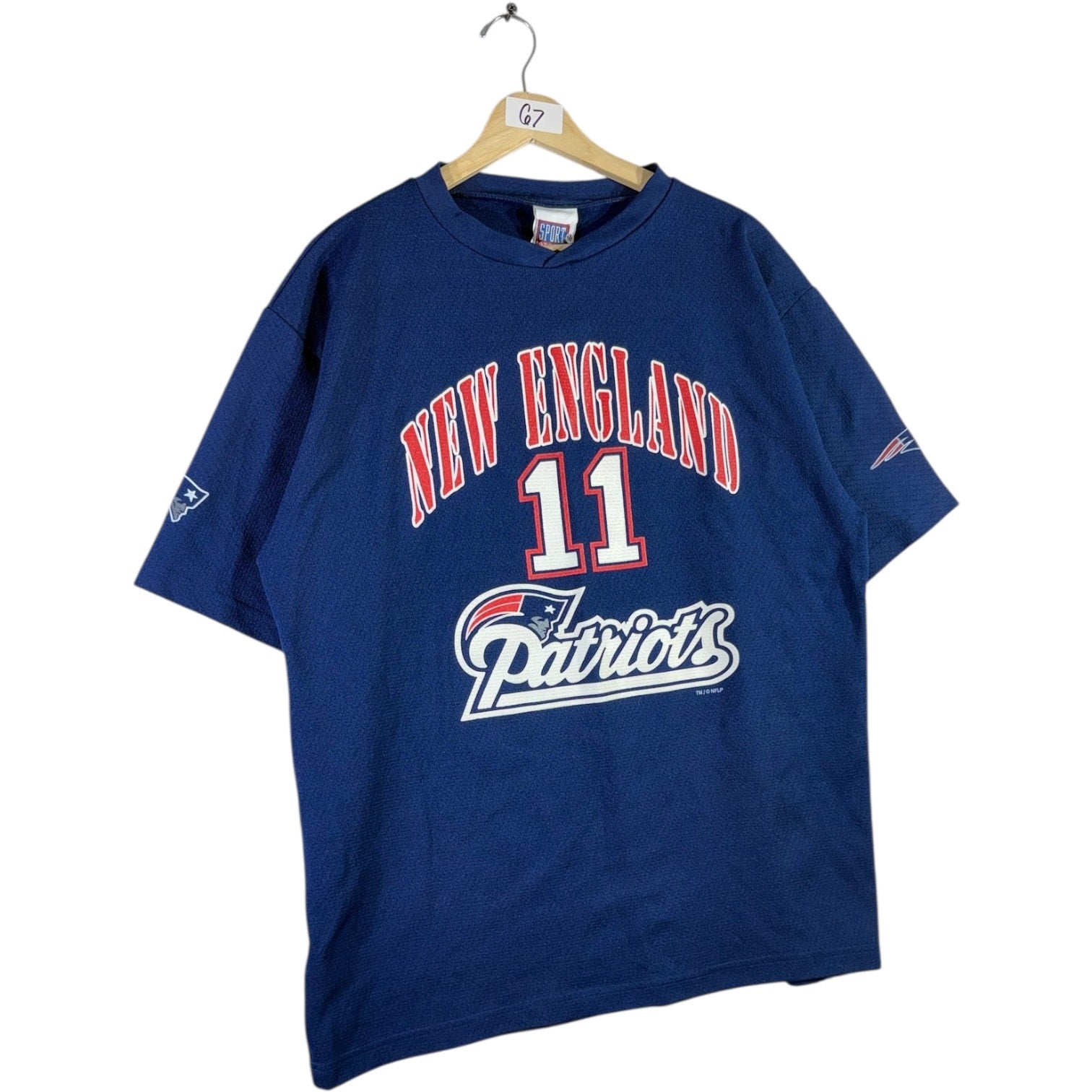 Vintage New England Patriots Bledsoe #11 NFL T-Shirt