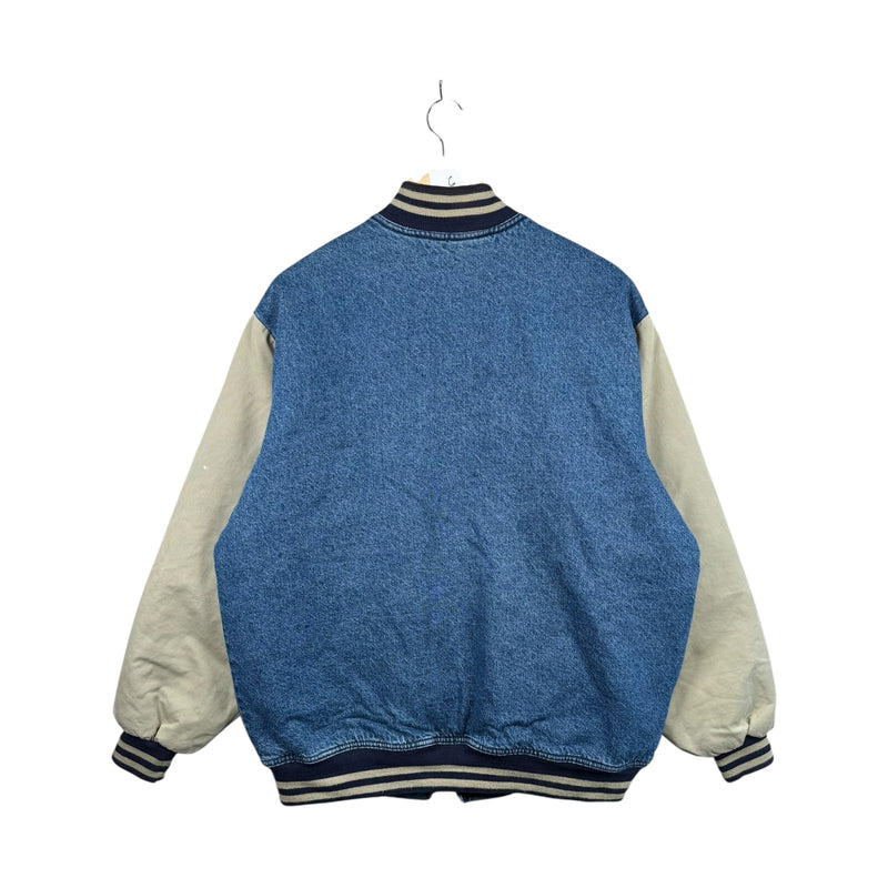Vintage Dickies Denim Striped Bomber Jacket