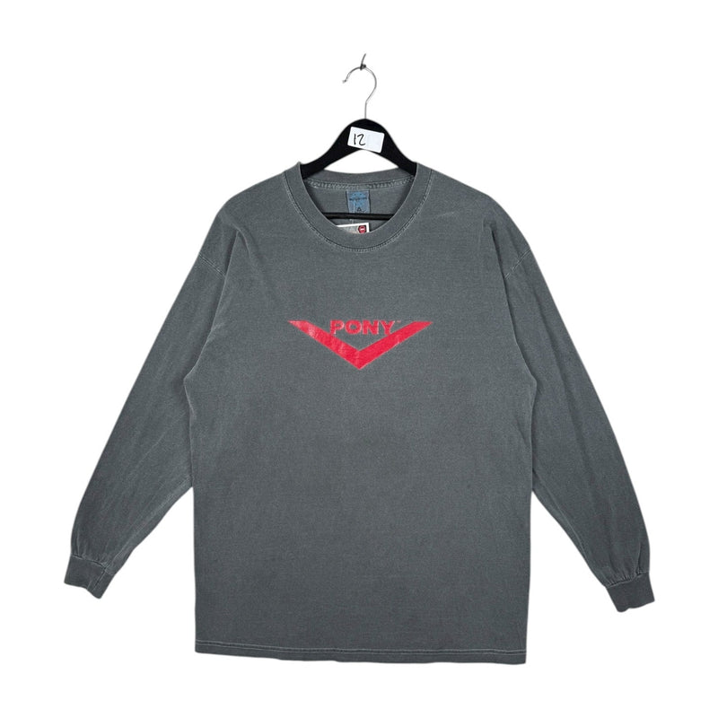 Vintage PONY Logo Long Sleeve T-Shirt