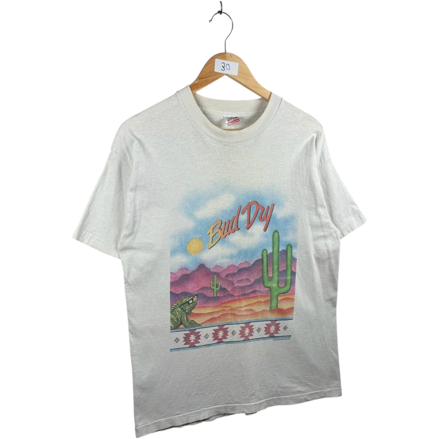 Vintage Bud Dry Desert Scene T-Shirt