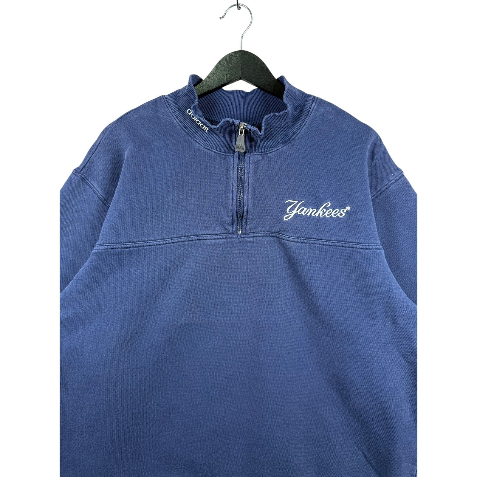 Vintage Adidas Yankees MLB 1/4 Zip Pullover Sweatshirt