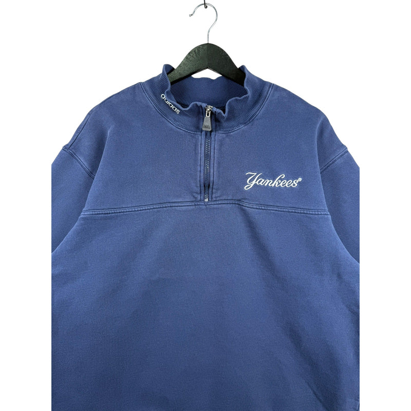 Vintage Adidas Yankees MLB 1/4 Zip Pullover Sweatshirt