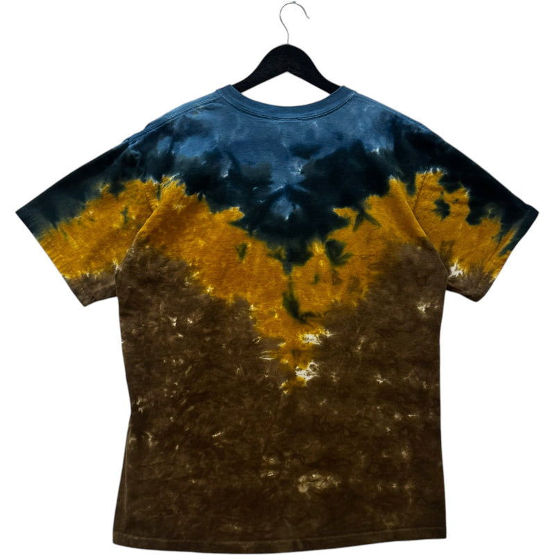 Vintage Y2K Liquid Blue Rush Band Tye Die Tee
