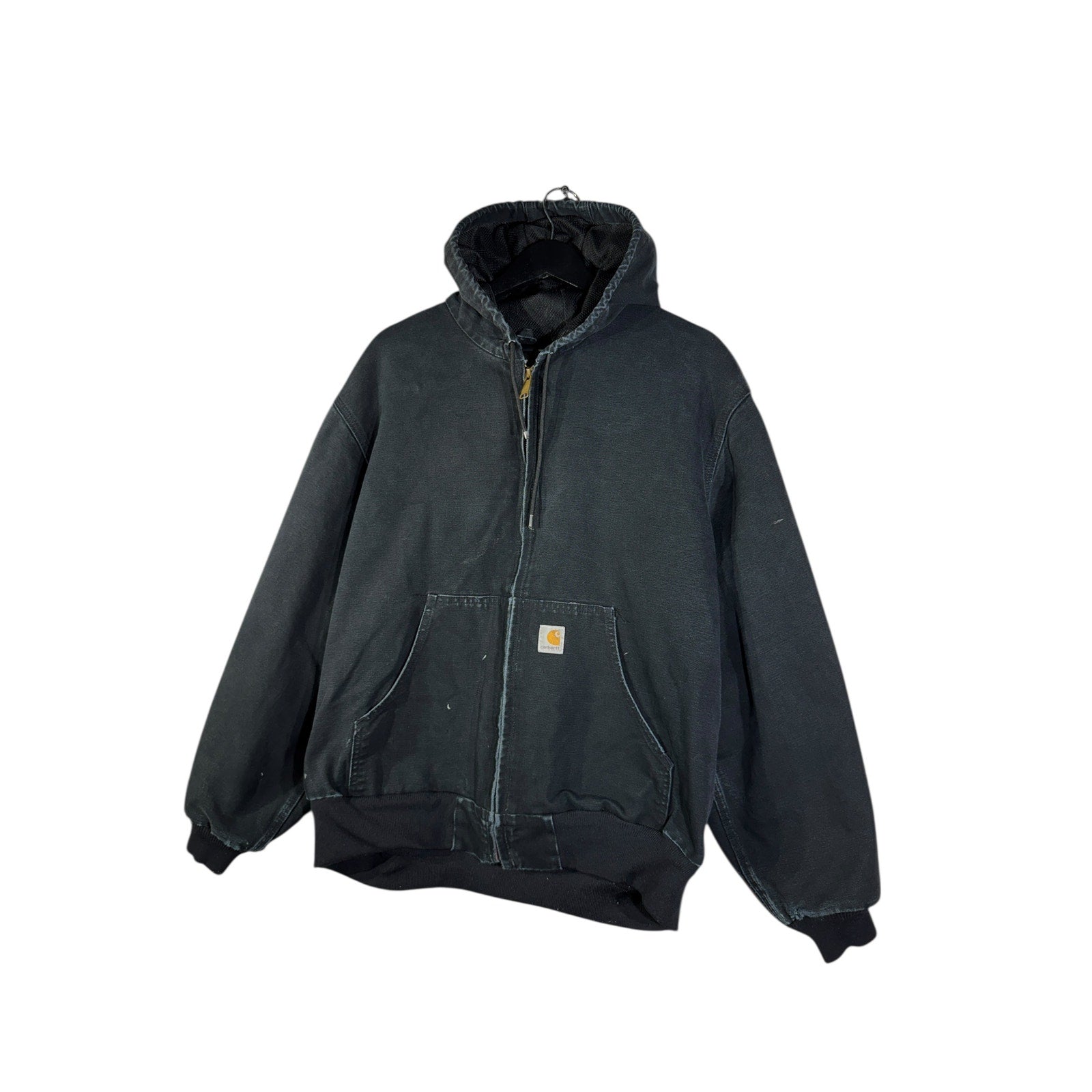 Vintage Carhartt Canvas Hooded Full Zip Workwear Jacket