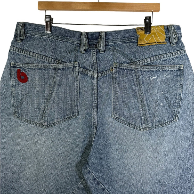 Vintage Bklyn Xpress Patchwork Denim Shorts 39
