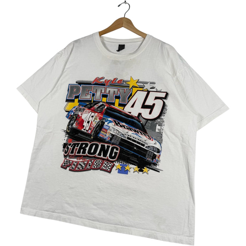 Vintage Kyle Petty #45 Brawny Race Car NASCAR Tee