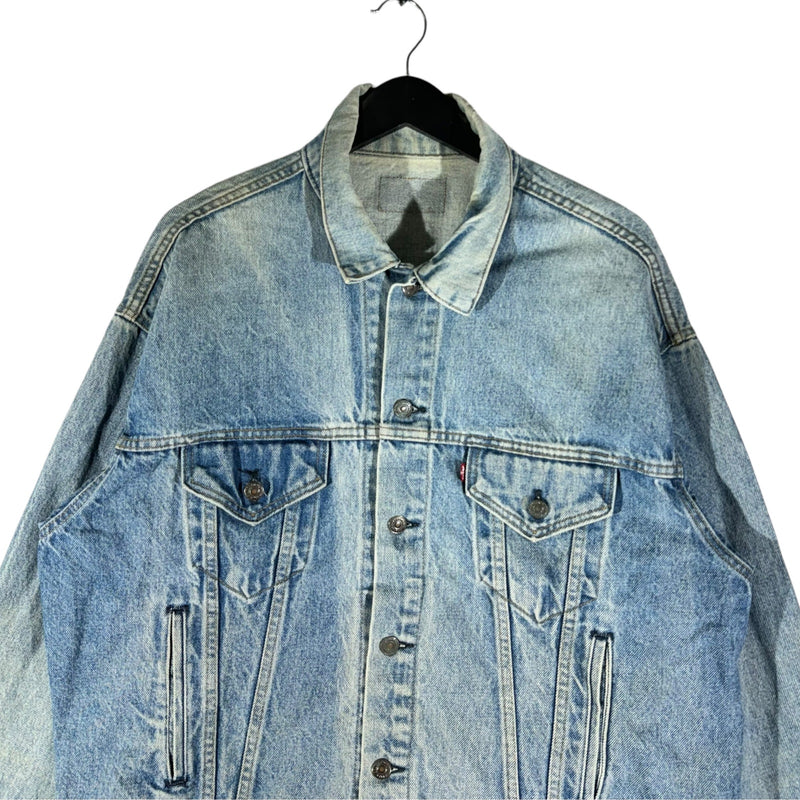 Vintage Denim Medium Wash Trucker Jacket