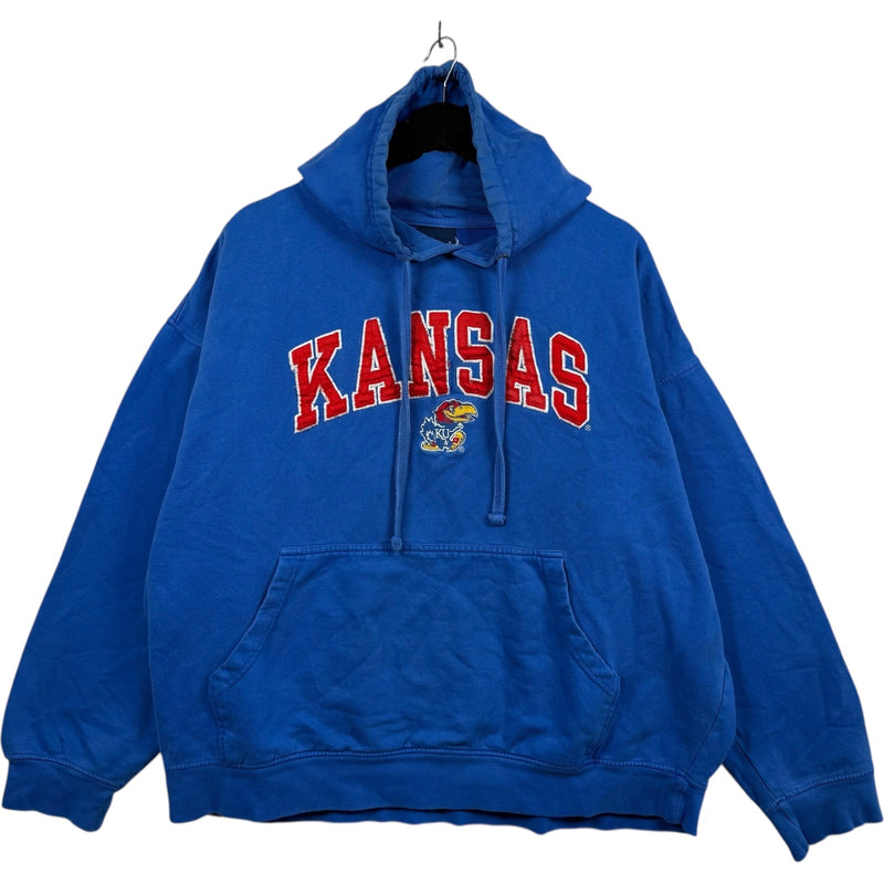 Vintage Kansas University Chest Spellout Hoodie